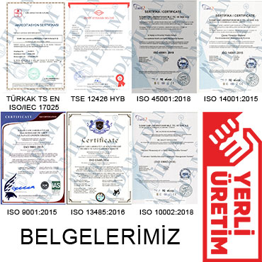 Kalite Belgelerimiz ve Sertifikalar